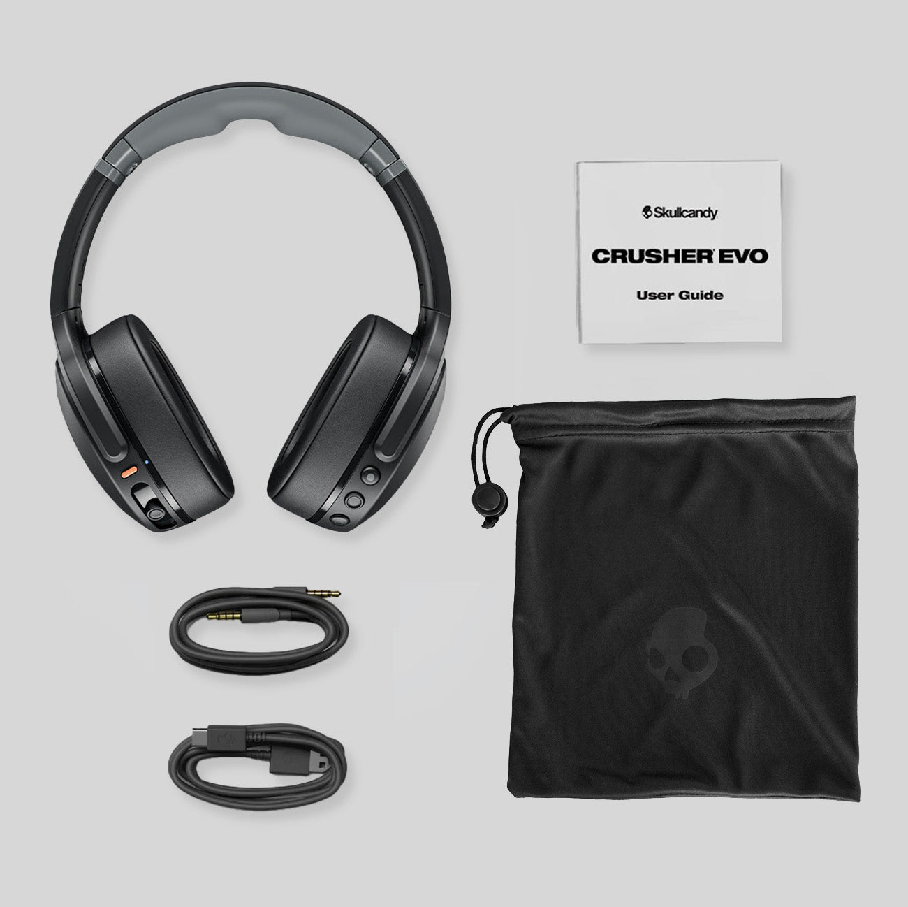 SKULLCANDY CRUSHER EVO WIRELESS HEADPHONES (BLACK)