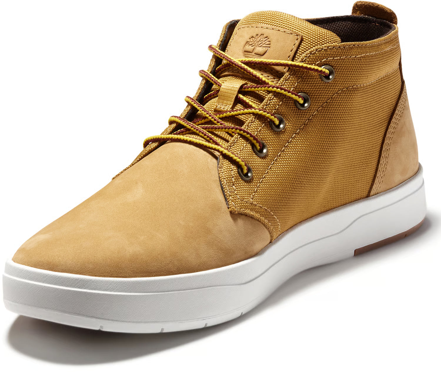 Timberland Men's Davis Square Leather & Fabric Chukka – Wheat Nubuck